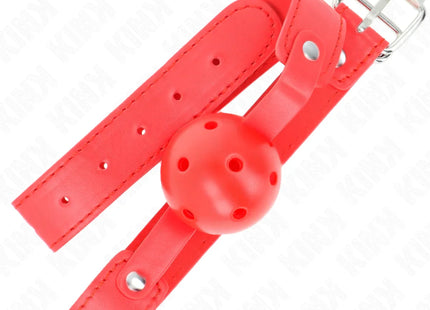KINK - ROTER ATMUNGSAKTIVER BALL 4,5 CM Knebel 65 x 2,5 CM