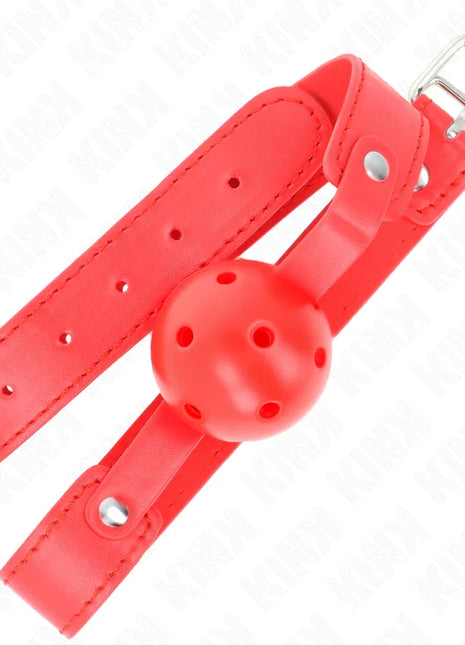 KINK - ROTER ATMUNGSAKTIVER BALL 4,5 CM Knebel 65 x 2,5 CM