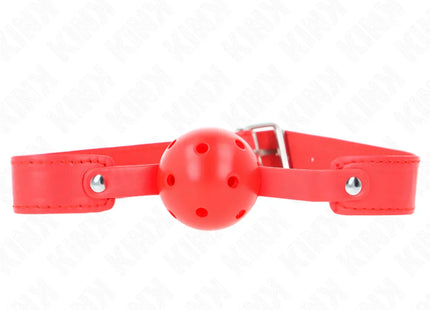 KINK - ROTER ATMUNGSAKTIVER BALL 4,5 CM Knebel 65 x 2,5 CM