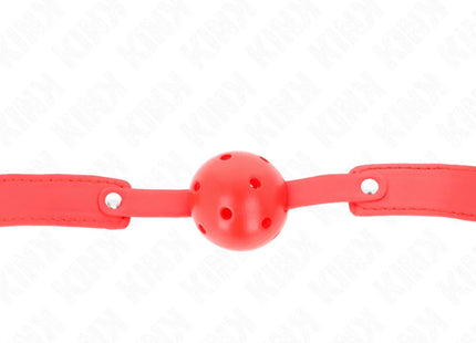 KINK - ROTER ATMUNGSAKTIVER BALL 4,5 CM Knebel 65 x 2,5 CM