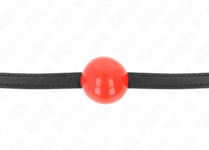 KINK - ROTER EINZELNER FESTER BALL 4 CM GAG 65 x 1,5 CM