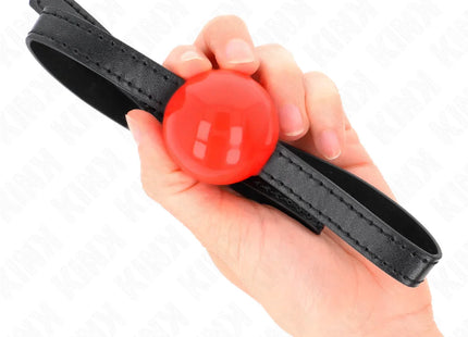 KINK - ROTER EINZELNER FESTER BALL 4 CM GAG 65 x 1,5 CM