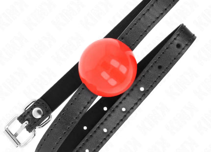 KINK - ROTER EINZELNER FESTER BALL 4 CM GAG 65 x 1,5 CM