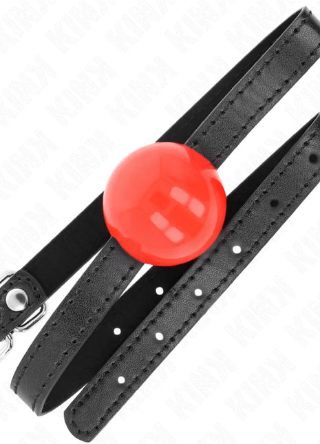 KINK - ROTER EINZELNER FESTER BALL 4 CM GAG 65 x 1,5 CM