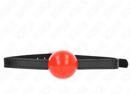 KINK - ROTER EINZELNER FESTER BALL 4 CM GAG 65 x 1,5 CM