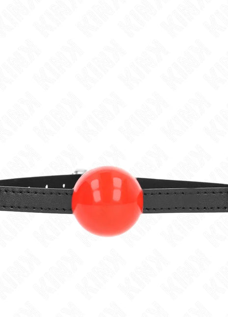 KINK - ROTER EINZELNER FESTER BALL 4 CM GAG 65 x 1,5 CM