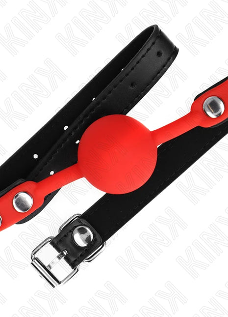 KINK - ROTER SILIKONBALL 4 CM KNEBEL 60 x 2 CM