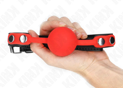 KINK - ROTER SILIKONBALL 4 CM KNEBEL 60 x 2 CM