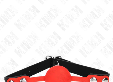 KINK - ROTER SILIKONBALL 4 CM KNEBEL 60 x 2 CM