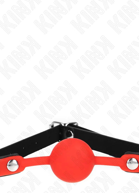 KINK - ROTER SILIKONBALL 4 CM KNEBEL 60 x 2 CM