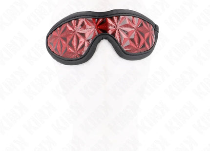KINK - ROTES STIRNBAND MIT RAUTENMUSTER 20,5 x 6 CM
