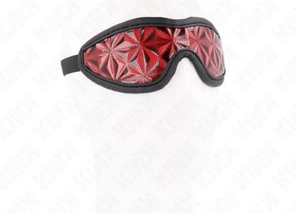 KINK - ROTES STIRNBAND MIT RAUTENMUSTER 20,5 x 6 CM