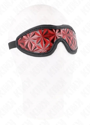 KINK - ROTES STIRNBAND MIT RAUTENMUSTER 20,5 x 6 CM