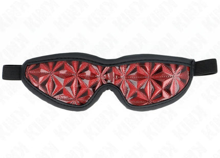 KINK - ROTES STIRNBAND MIT RAUTENMUSTER 20,5 x 6 CM