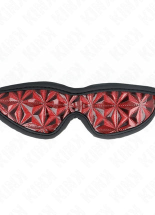 KINK - ROTES STIRNBAND MIT RAUTENMUSTER 20,5 x 6 CM