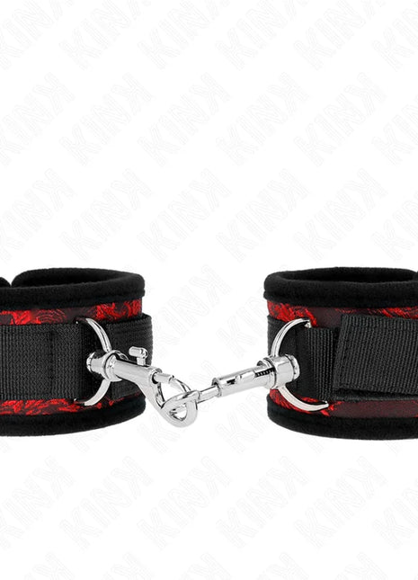 KINK - SCANDAL HANDGELENKSFESSELN ROT-SCHWARZ