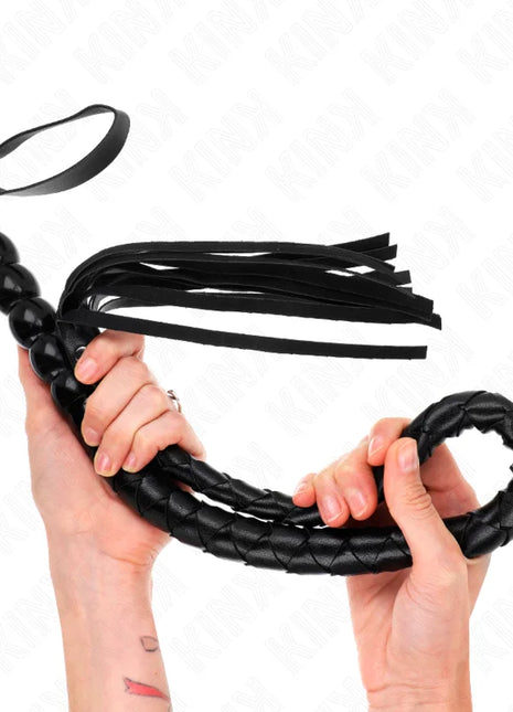 KINK - SCHLANGENPEITSCHE MIT PERLEN 80 CM