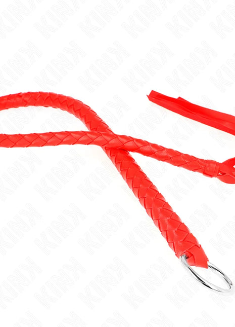 KINK - SCHLANGENPEITSCHE MIT ROTEM HANDRING 65 CM