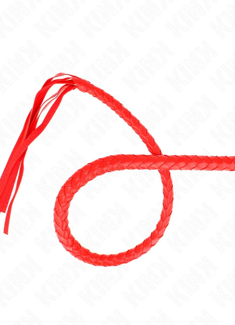 KINK - SCHLANGENPEITSCHE MIT ROTEM HANDRING 65 CM