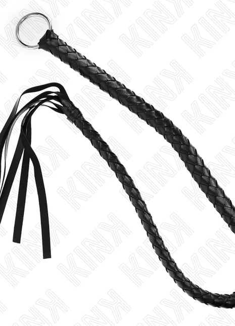KINK - SCHLANGENPEITSCHE MIT SCHWARZEM HANDRING 65 CM