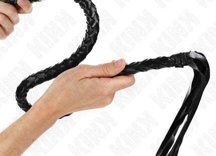 KINK - SCHLANGENPEITSCHE MIT SCHWARZEM HANDRING 65 CM