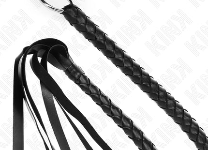KINK - SCHLANGENPEITSCHE MIT SCHWARZEM HANDRING 65 CM
