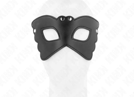 KINK - SCHMETTERLINGSFORM-KUNSTLEDERMASKE 20 x 9 CM