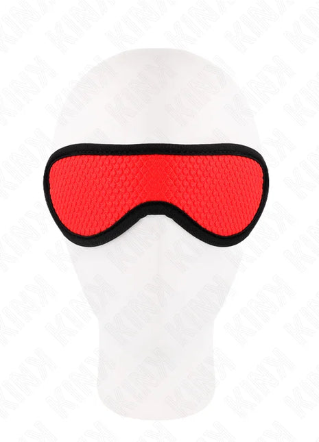 KINK - SCHUPPENTEXTURBANDAGE MIT ROT ABGEDECKTEM RAND 20 x 7 CM