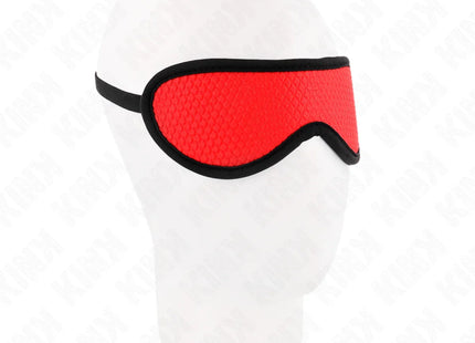 KINK - SCHUPPENTEXTURBANDAGE MIT ROT ABGEDECKTEM RAND 20 x 7 CM