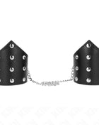 KINK - SCHWARZE ARMBÄNDER IM POINT-STIL MIT KETTE VERSTELLBAR 17-23 CM X 8,5 CM