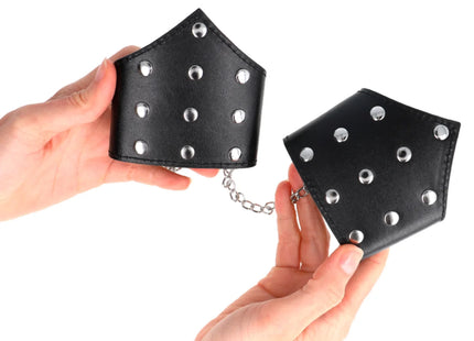 KINK - SCHWARZE ARMBÄNDER IM POINT-STIL MIT KETTE VERSTELLBAR 17-23 CM X 8,5 CM