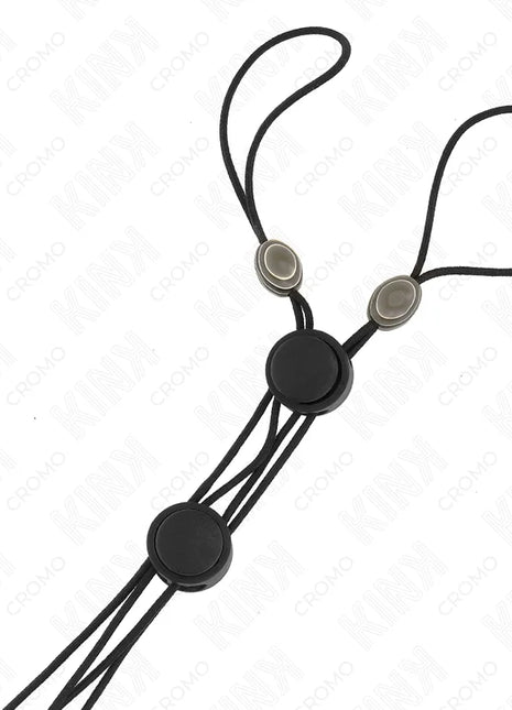 KINK - SCHWARZE DETAIL-NIPPELKLAMMERN MIT SCHWARZEM GUMMIBAND