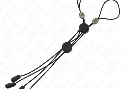 KINK - SCHWARZE DETAIL-NIPPELKLAMMERN MIT SCHWARZEM GUMMIBAND