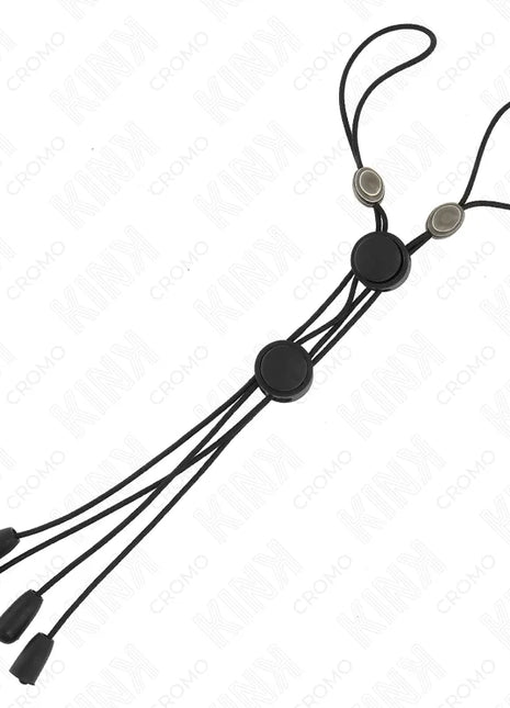 KINK - SCHWARZE DETAIL-NIPPELKLAMMERN MIT SCHWARZEM GUMMIBAND