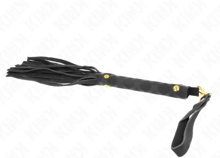 KINK - SCHWARZE WILDLEDER MINI-PEITSCHE 30 CM