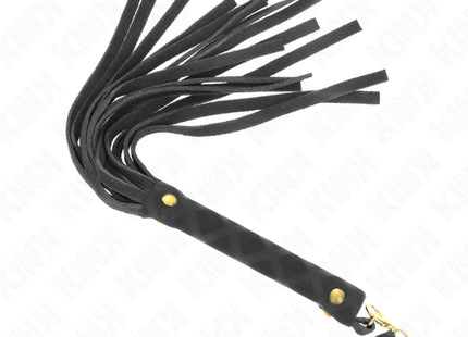 KINK - SCHWARZE WILDLEDER MINI-PEITSCHE 30 CM