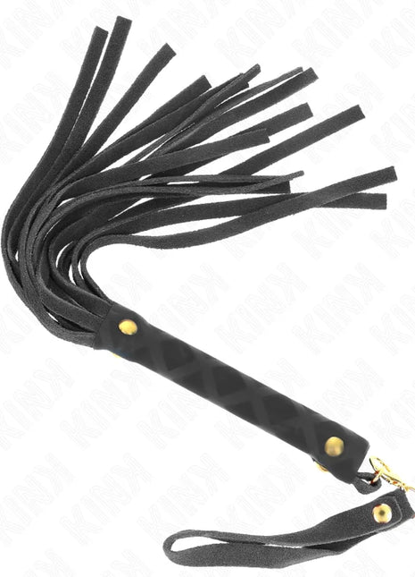 KINK - SCHWARZE WILDLEDER MINI-PEITSCHE 30 CM