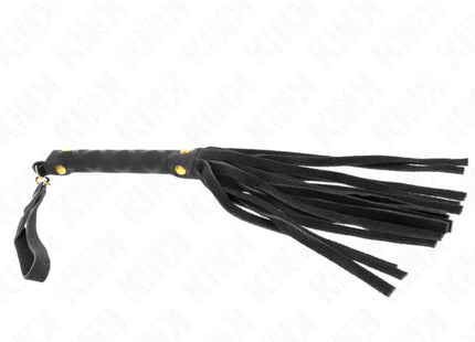 KINK - SCHWARZE WILDLEDER MINI-PEITSCHE 30 CM
