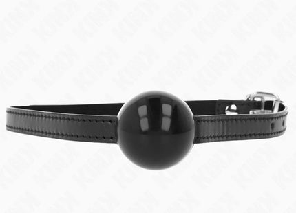 KINK - SCHWARZER EINZELNER FESTER BALL 4 CM GAG 65 x 1,5 CM
