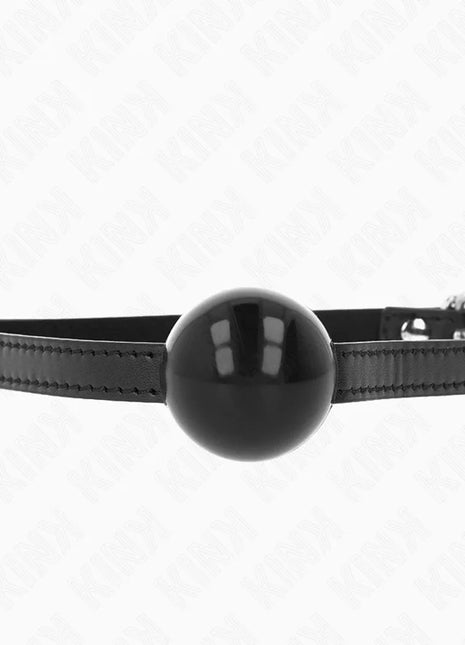 KINK - SCHWARZER EINZELNER FESTER BALL 4 CM GAG 65 x 1,5 CM