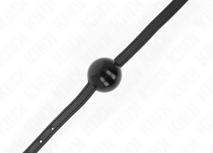 KINK - SCHWARZER EINZELNER FESTER BALL 4 CM GAG 65 x 1,5 CM