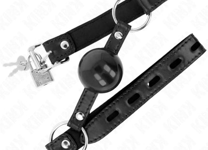 KINK - SCHWARZER TPE-BALL 4 CM Knebel 60 x 2 CM
