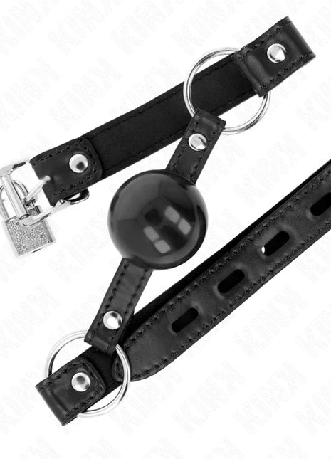 KINK - SCHWARZER TPE-BALL 4 CM Knebel 60 x 2 CM