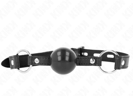 KINK - SCHWARZER TPE-BALL 4 CM Knebel 60 x 2 CM