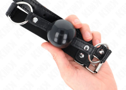 KINK - SCHWARZER TPE-BALL 4 CM Knebel 60 x 2 CM