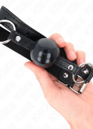 KINK - SCHWARZER TPE-BALL 4 CM Knebel 60 x 2 CM