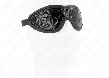KINK - SCHWARZES STIRNBAND MIT RAUTENMUSTER 20,5 x 6 CM