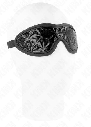 KINK - SCHWARZES STIRNBAND MIT RAUTENMUSTER 20,5 x 6 CM