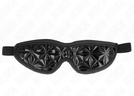KINK - SCHWARZES STIRNBAND MIT RAUTENMUSTER 20,5 x 6 CM