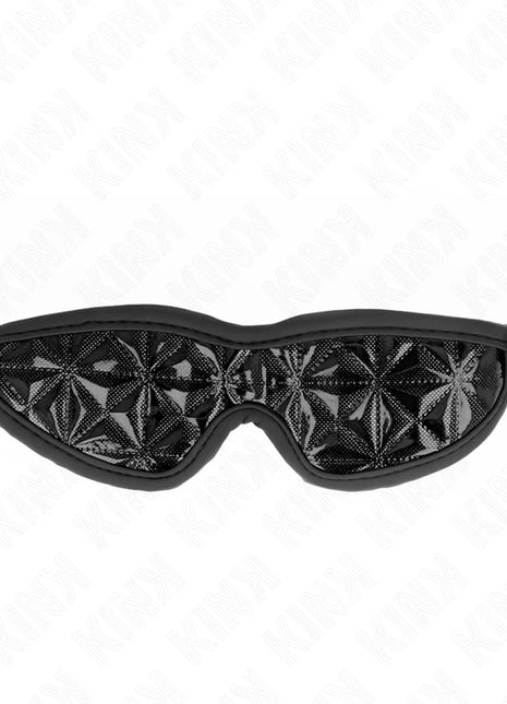 KINK - SCHWARZES STIRNBAND MIT RAUTENMUSTER 20,5 x 6 CM